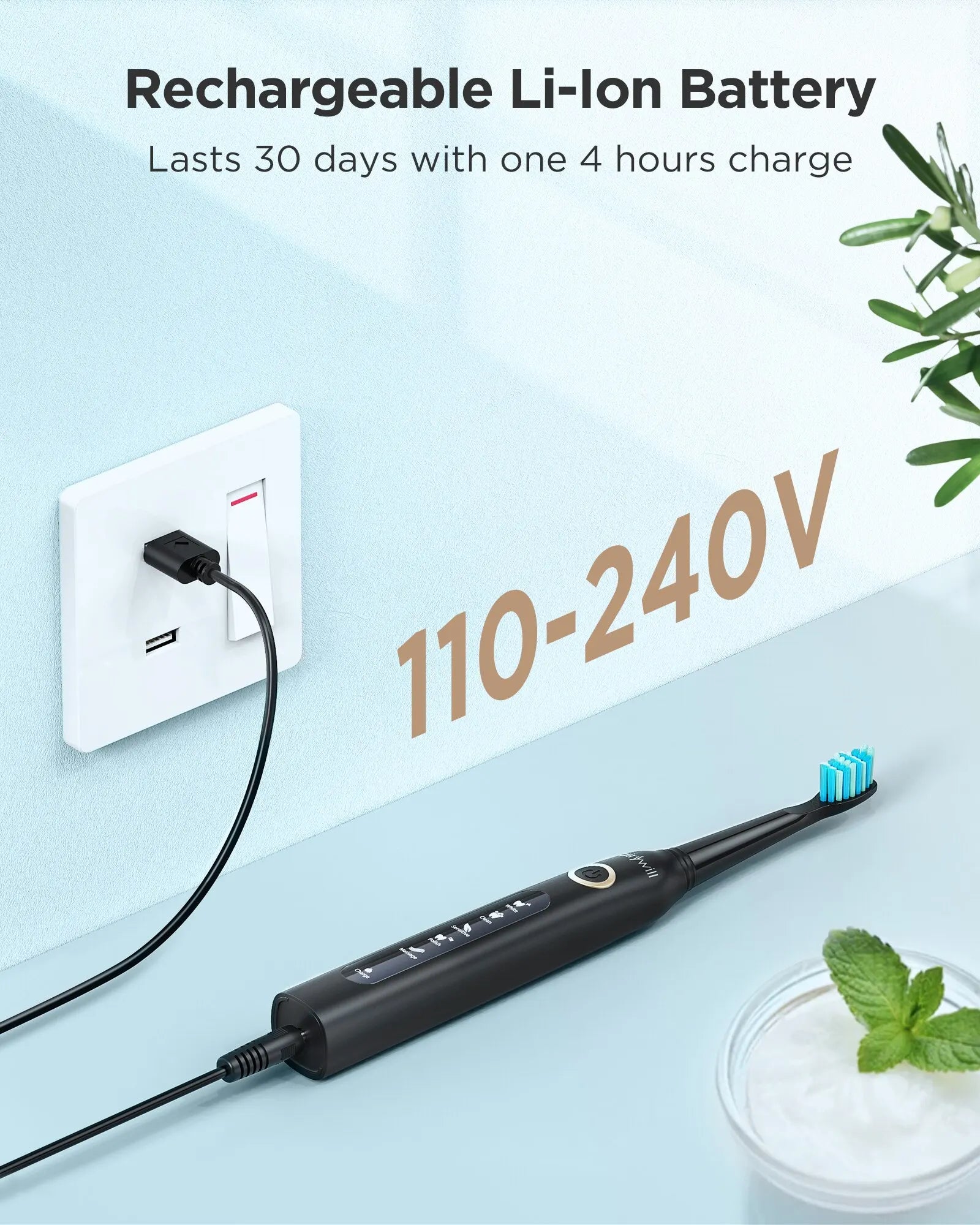 Fairywill Electric Sonic Toothbrush with Whitening Mode - Smarsty
