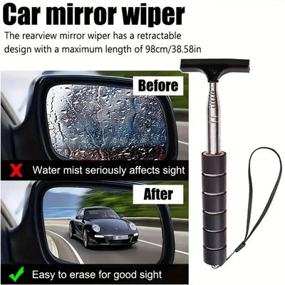 Telescopic Handle Rearview Mirror Wiper Cleaning Tool - Smarsty