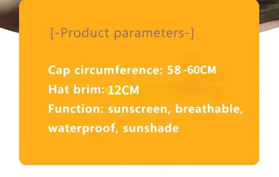 New Sun Protection Fishing Hat Summer Breathable Mesh Camping Hiking Caps Anti-UV Sun Hat Mountaineering Caps Men's Panama Hat by Smarsty