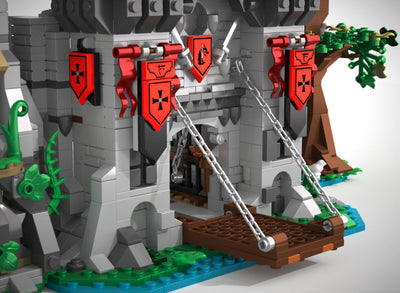 2568PCS Medieval Knight's Fortress Building Blocks Street View MOC Bricks Model Toys Sets Assembly Ornament Ideal Holiday Gifts