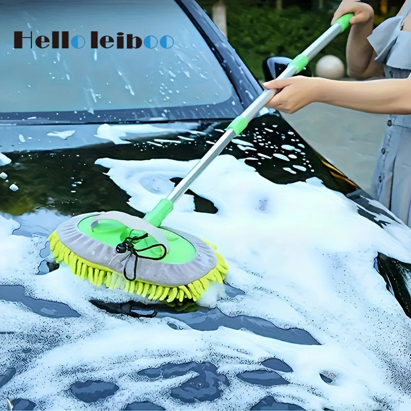 Super Absorbent Car Wash Brush With Telescoping Handle - Smarsty