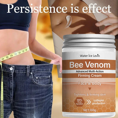 Bee Venom Firming Abdominal Cream - Plant-Based, Moisturizing and Moisturizing Contains Hyaluronic Acid Suitable for All Skin Types, Gentle for Sensitive Skin, Turmeric Skin Care - Smarsty