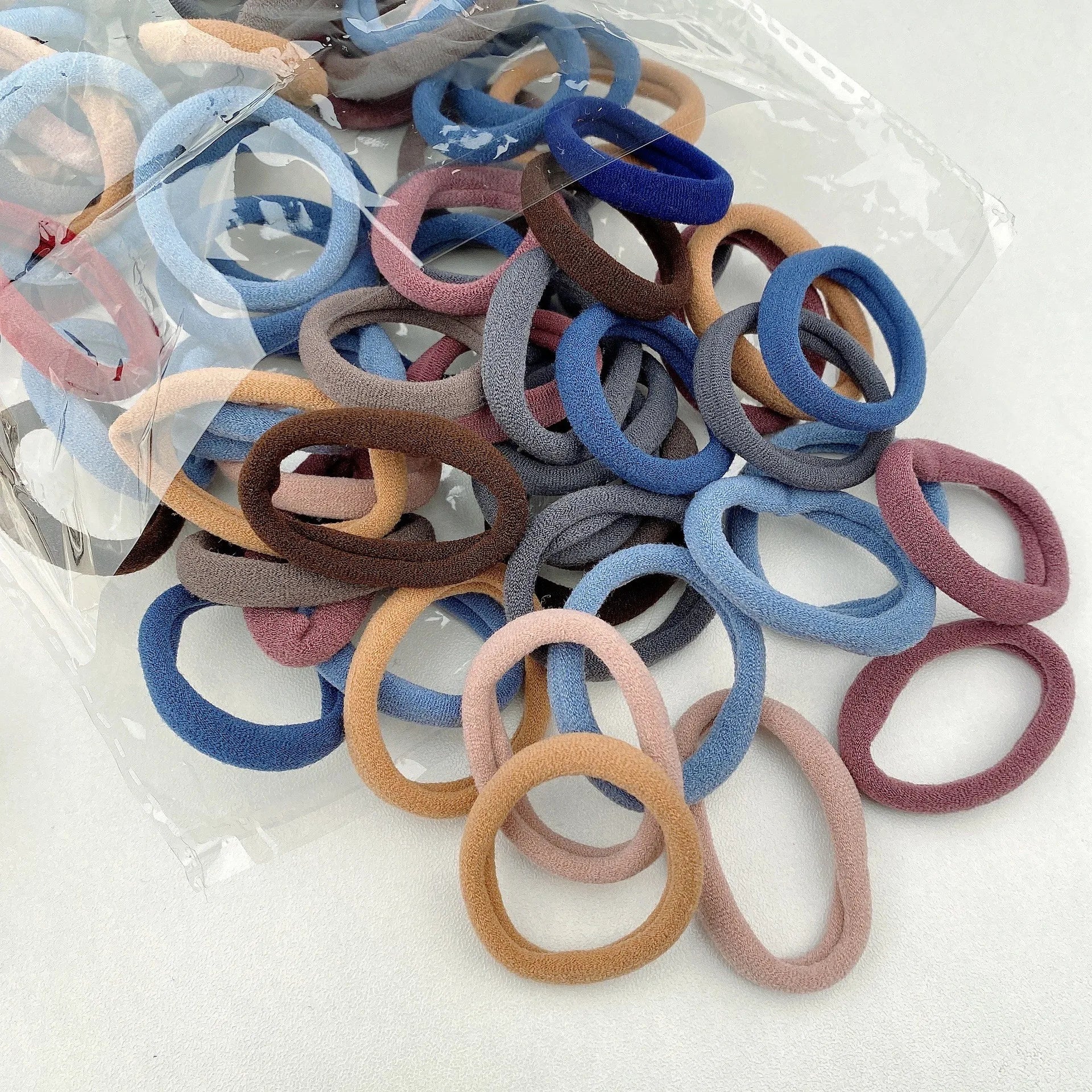 20/50/100pcs Four seasons Elastic Hair Bands Girls 4CM Sweets Scrunchie Rubber Band Hair Ties Clips Headband Hair Accessories - Smarsty