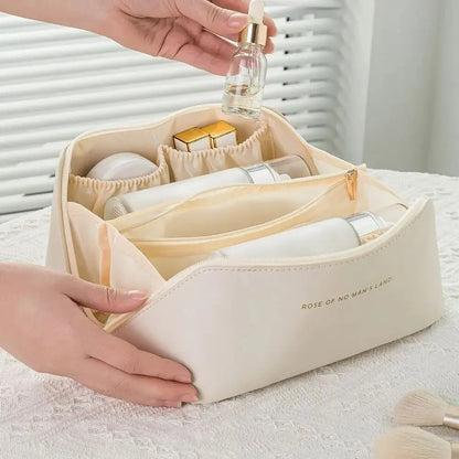 Makeup Organizer Female Toiletry Kit Bag Make Up Case Storage Pouch Luxury Lady Box, Cosmetic Bag, Organizer Bag For Travel Zip - Smarsty
