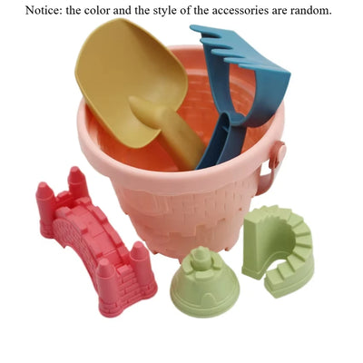 Children's Castle Sand Digging Sets Sand Scoop Summer Toy Beach Toys Sand Box for Kids Outdoor Baby Educational Interactive Gift by Smarsty