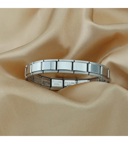 Hapiship Women's DIY Stainless Steel Charm Bracelet - Smarsty