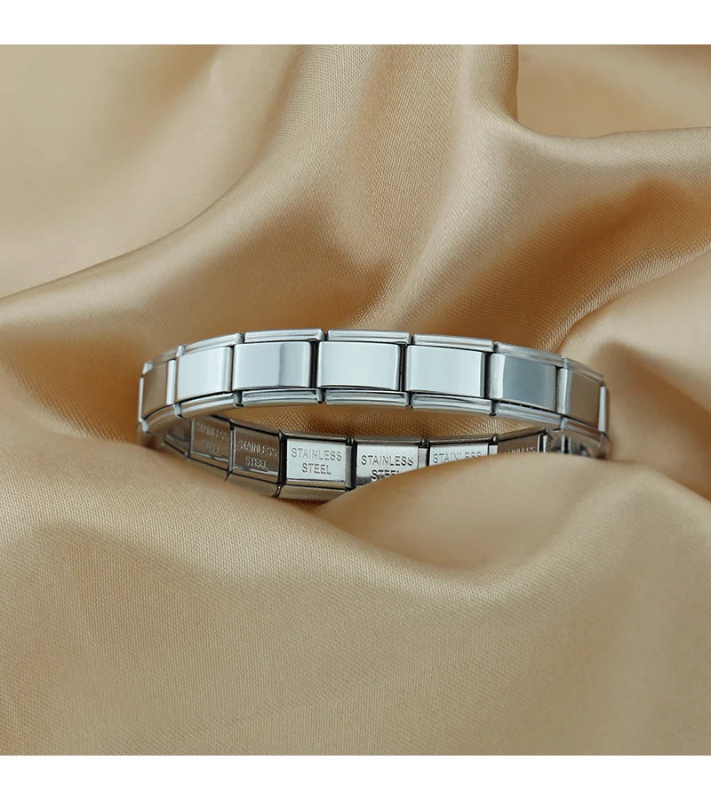 Hapiship Women's DIY Stainless Steel Charm Bracelet - Smarsty