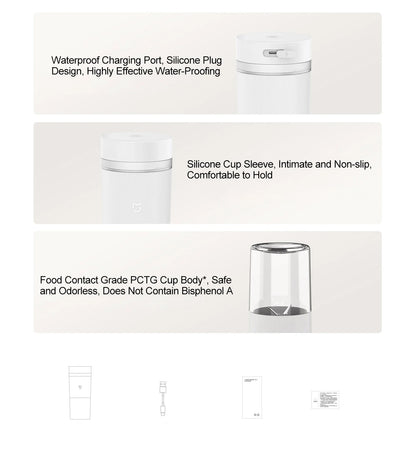 XIAOMI MIJIA Portable Juicer Cup 2 Electric Fruit Blender Machine Orange Juicer Kitchen Food Processor Make Juice Extractor Home