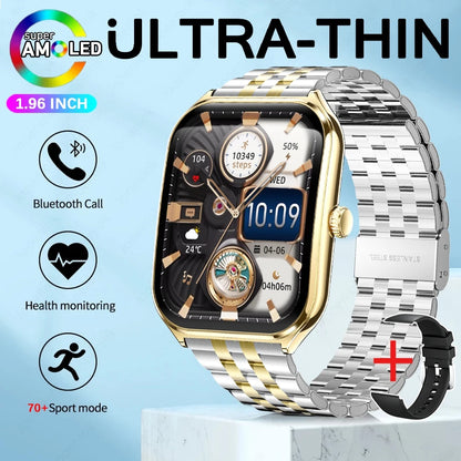 Ultra Thin Smart Watch for Men with AMOLED Screen - Smarsty