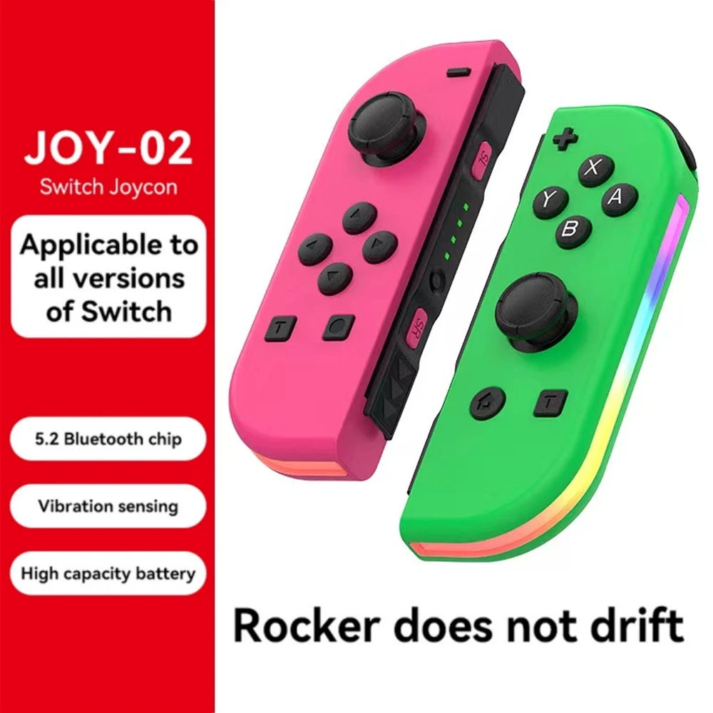 BT 5.2 RGB LED Joy Controller for Nintendo Switch - Smarsty