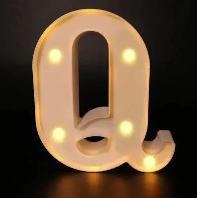 Colorful LED Letter Light for Weddings and Birthdays - Smarsty