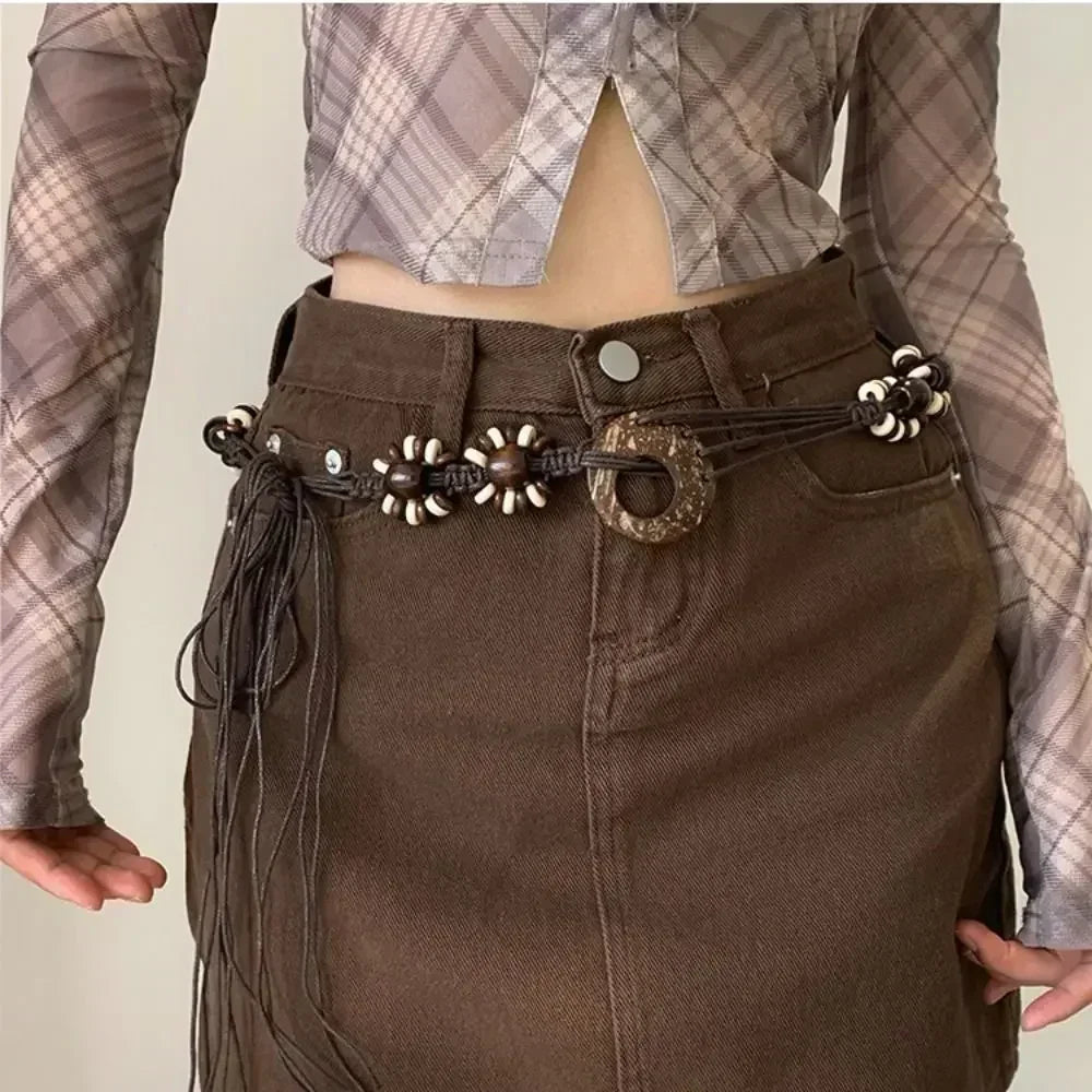 Bohemian Butterfly Tassel Waist Chain Adjustable Belt - Smarsty