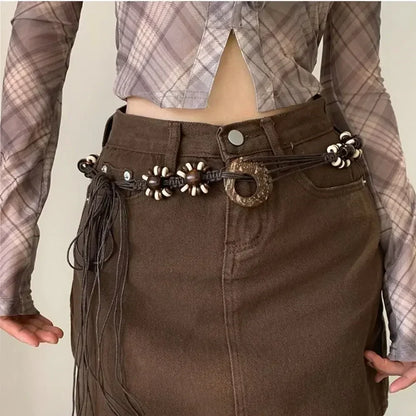 Bohemian Butterfly Tassel Waist Chain Adjustable Belt - Smarsty