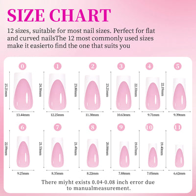 144 Piece Summer Shiny Acrylic Toenail Set - Smarsty