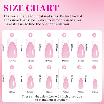 144 Piece Summer Shiny Acrylic Toenail Set - Smarsty