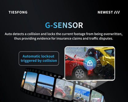 4 Channel GPS Dash Cam Front 4K Night Vision Parking - Smarsty