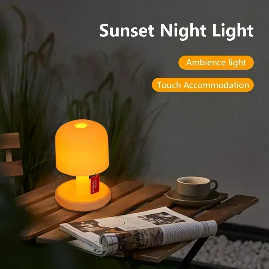Mini Sunset Night Lamp USB Rechargeable Mood Lighting - Smarsty