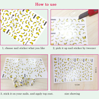 Valentine's Day Nail Art Stickers 3D Heart Designs - Smarsty