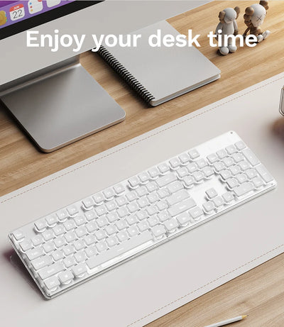 Silent All Metal 104 Key Keyboard For Office And Gaming - Smarsty