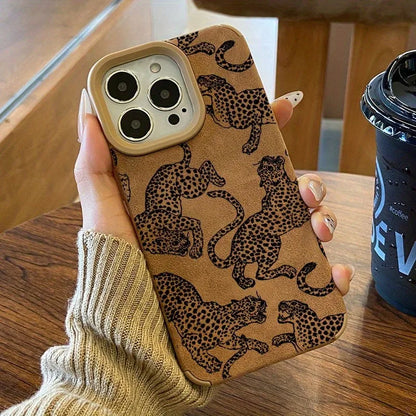 Leopard Pattern Phone Case Shockproof Bumper for iPhone - Smarsty
