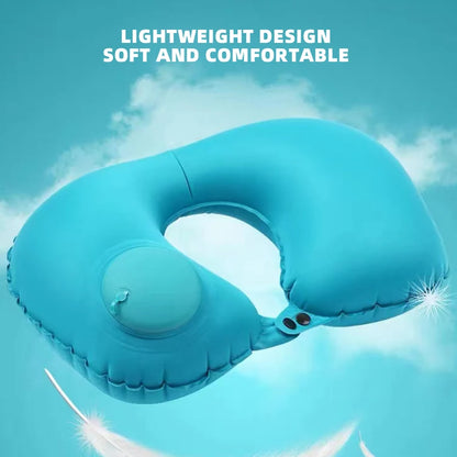 U Shape Inflatable Travel Pillow for Comfort and Support - Smarsty