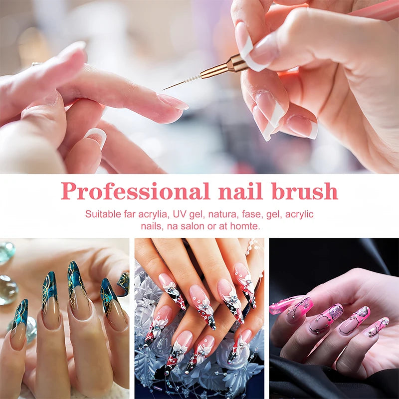 Professional Nail Art Liner Brush Set for Precision Painting - Smarsty