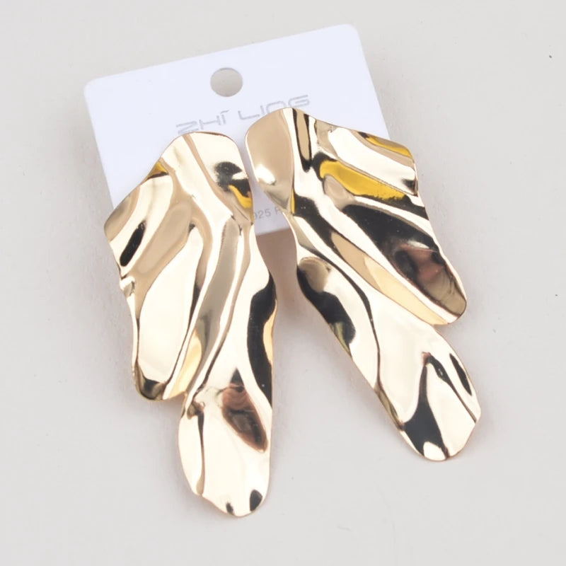 Statement Long Dangle Earrings for Women Big Twisted Style - Smarsty