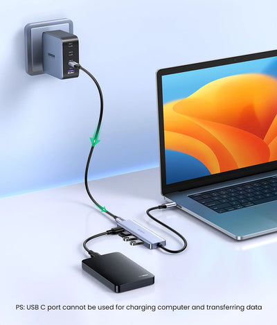 USB C Hub 4 Ports USB 3.0 UltraSlimDock For MacBook - Smarsty