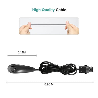 Wired Nunchuck Controller for Nintendo Wii Gaming - Smarsty
