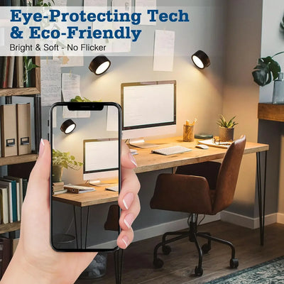 Magnetic LED Wall Light with Dimmable Touch Control - Smarsty