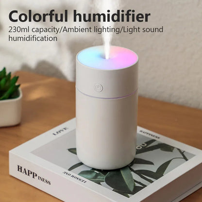 Colorful Portable USB Air Humidifier With Aromatherapy Feature - Smarsty