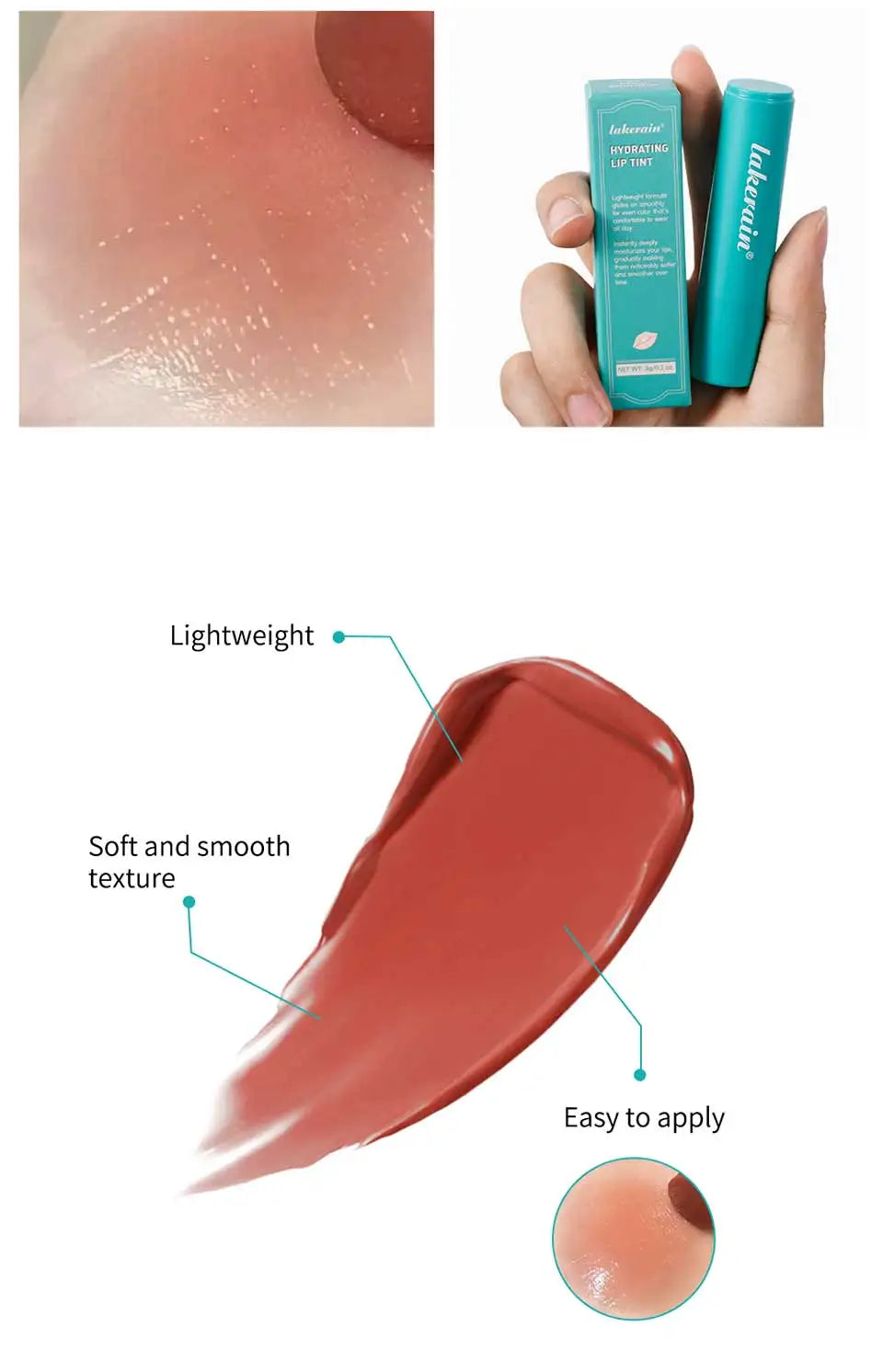 Hydrating Jelly Lip Tint Moisturizing Natural Color - Smarsty