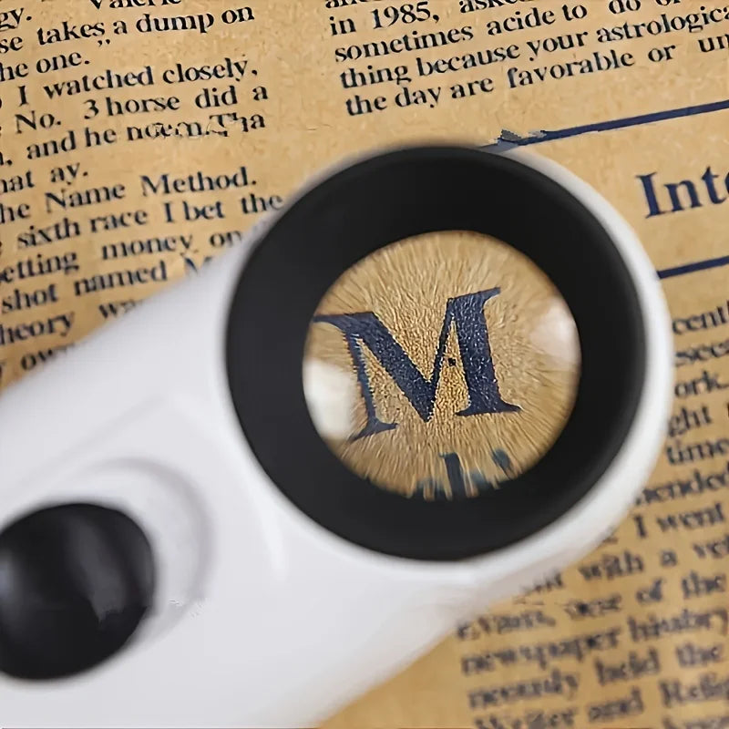 40X Handheld Magnifier With LED Lights For Jewelry Identification - Smarsty