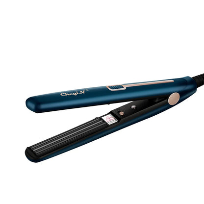 CkeyiN Mini Hair Flat Iron 2 in 1 Portable Straightener and Curler - Smarsty