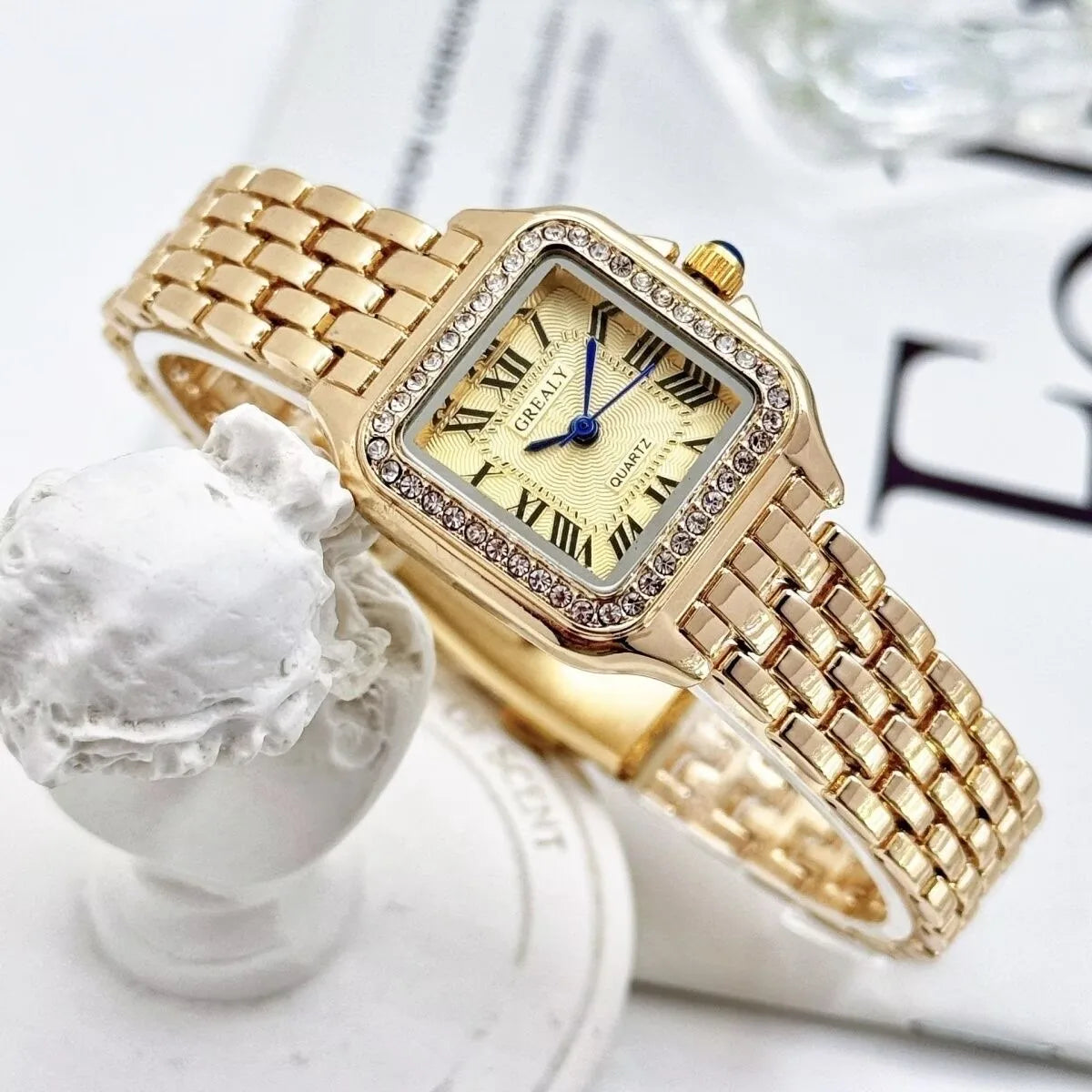 Square Alloy Women Quartz Watch for Casual Style - Smarsty