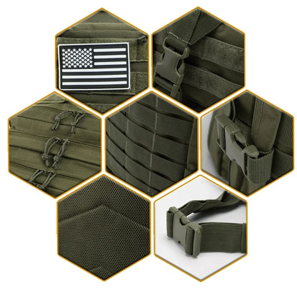 45L Tactical Backpack Large Capacity Outdoor Rucksack 3 Day Fitness Hiking Bag Hiking Camping Gear Backpacks - Smarsty