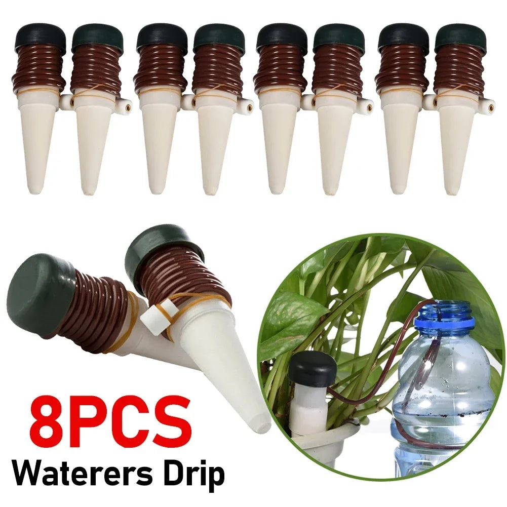 Self-Watering Drippers for Easy Indoor Plant Care - Smarsty