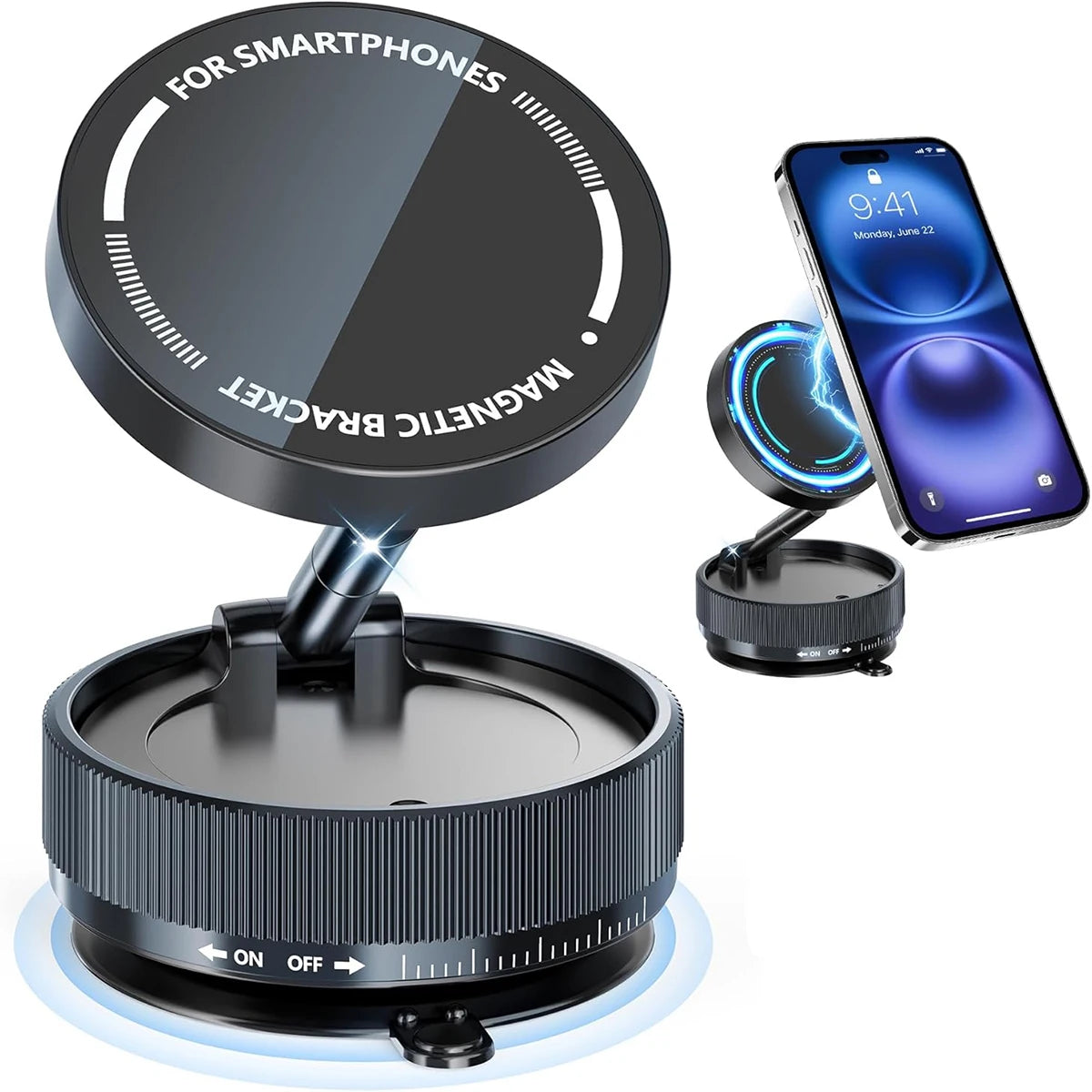 Upgraded Magnetic Car Phone Holder With 360 Rotation - Smarsty