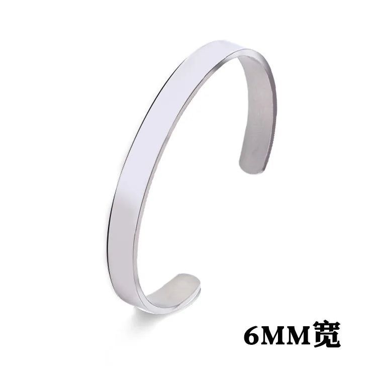 Adjustable Stainless Steel Men Bracelet Glossy Finish - Smarsty