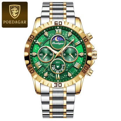 POEDAGAR Luxury Waterproof Quartz Sports Watch for Men - Smarsty