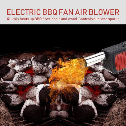Portable Electric BBQ Fan for Effortless Charcoal Grilling - Smarsty