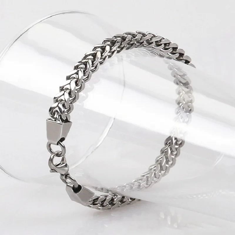 316L Stainless Steel Cuban Chain Bracelet for All - Smarsty