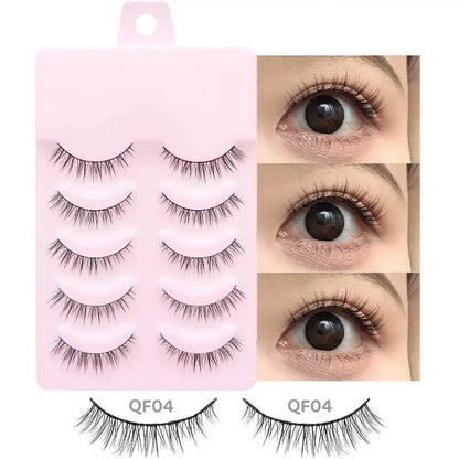 DINGSEN 5 Pairs Soft Natural Long False Eyelashes - Smarsty