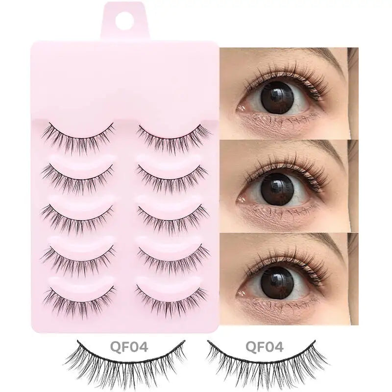 DINGSEN 5 Pairs Soft Natural Long False Eyelashes - Smarsty