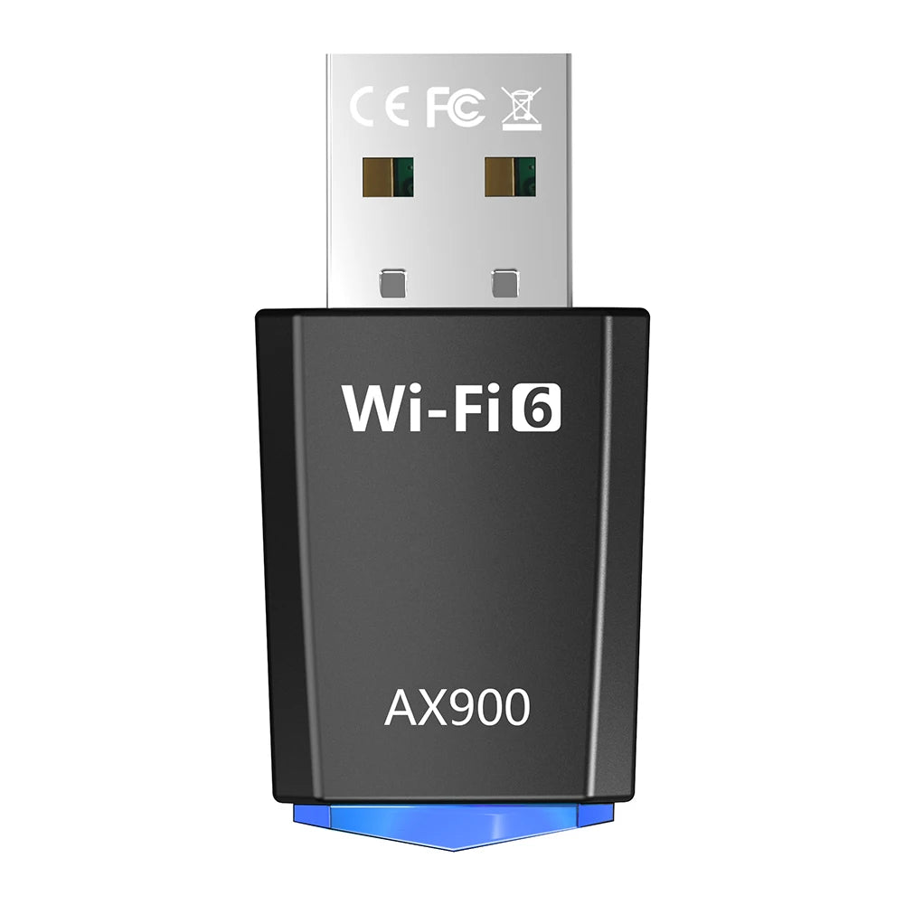 AX900 Driver-Free Wireless Network Card Dual-Band USB Network Card 900Mbps USB WiFi Dongle 2.4G&5GHz for Laptop Windows 7 10 11