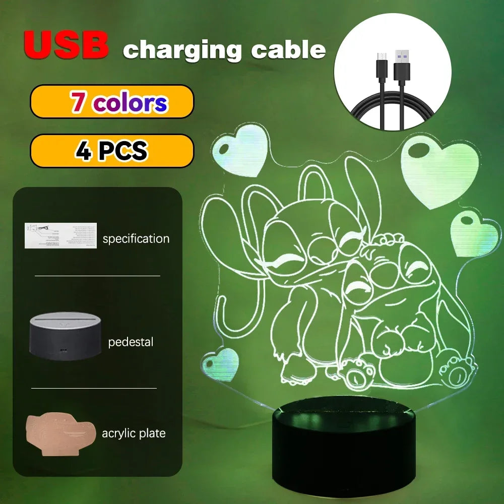 3D Illusion LED Night Light with Remote Control - Smarsty