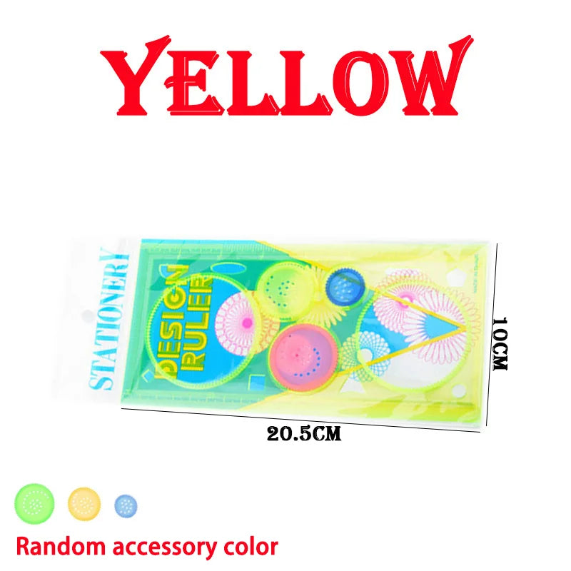 Geometry Spirograph Drawing Stencils Set Painting Template Art Crafts Creative Kids Educational Toy Variety of Flowers Ruler by Smarsty