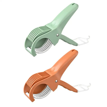 Manual Salad Chopper Stainless Steel Blades Safe Finger Guard For Fruit Vegetables Salad Kitchen Camping Portable Slicer Tool