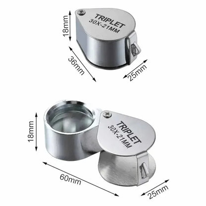 10-30X Pocket Loupe Magnifier for Jewelry Inspection - Smarsty
