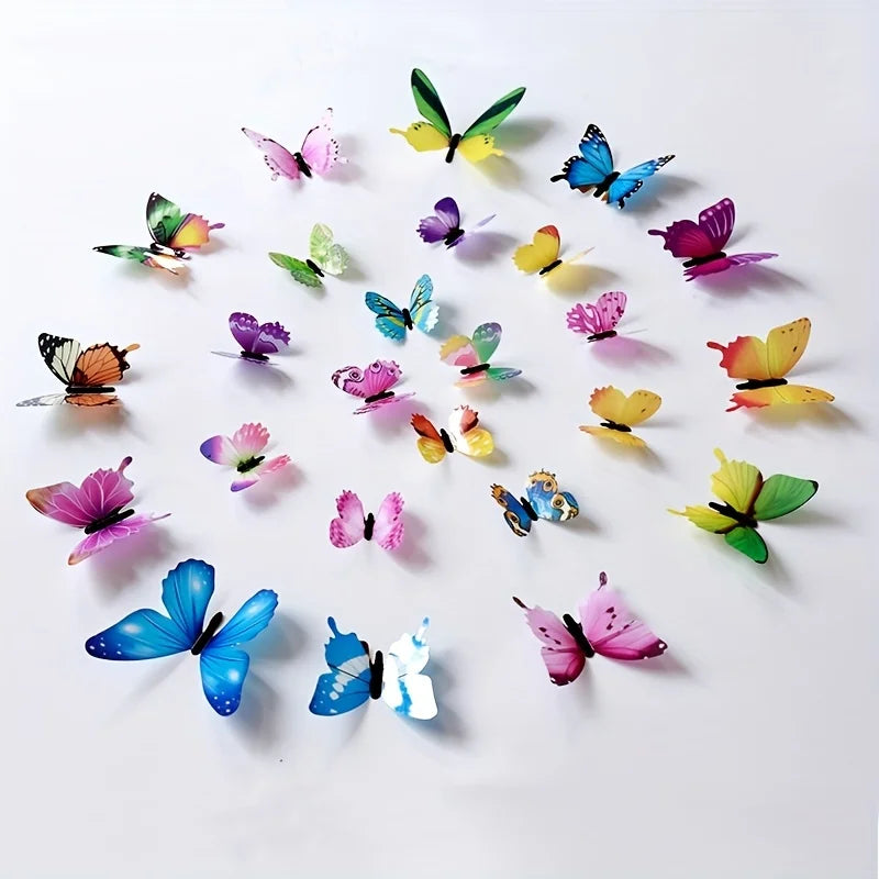 3D Luminous Butterfly Wall Stickers for Creative Home Decor - Smarsty